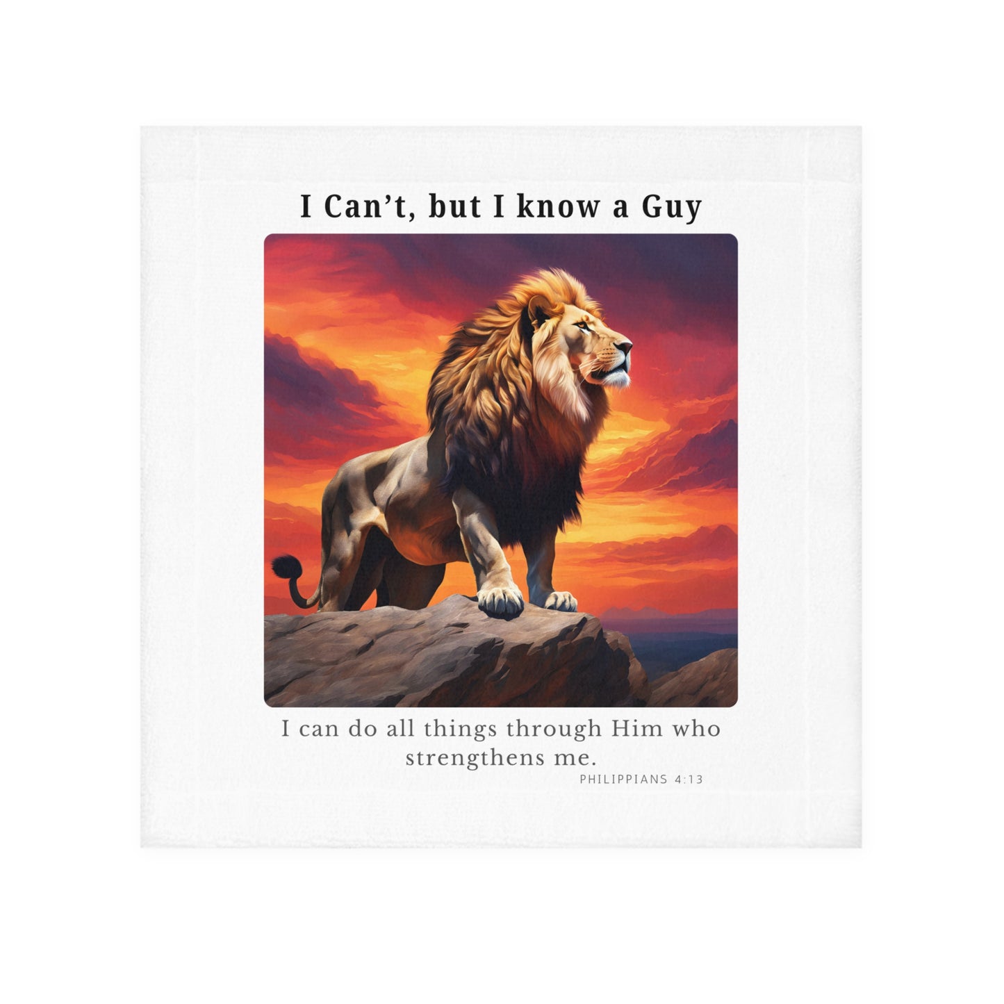 Face Towel - Philippians 4:13