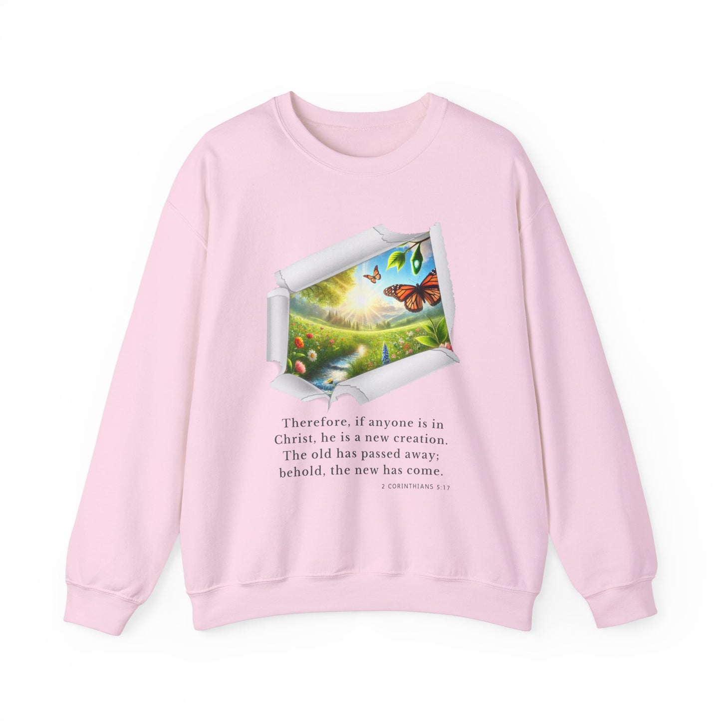 Unisex Heavy Blend™ Crewneck Sweatshirt - New Creation - 2 Corinthians 5:17