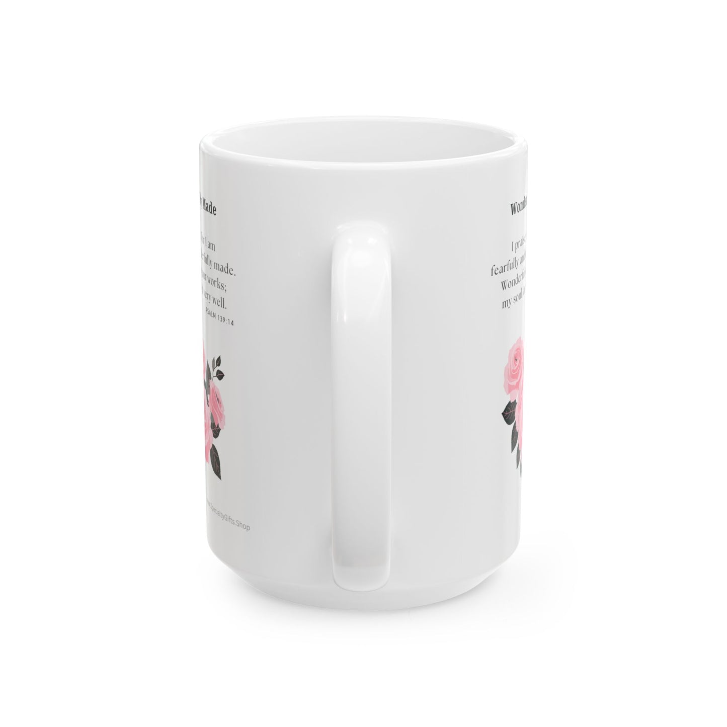 Ceramic Mug, (11oz, 15oz) - Psalm 139:14