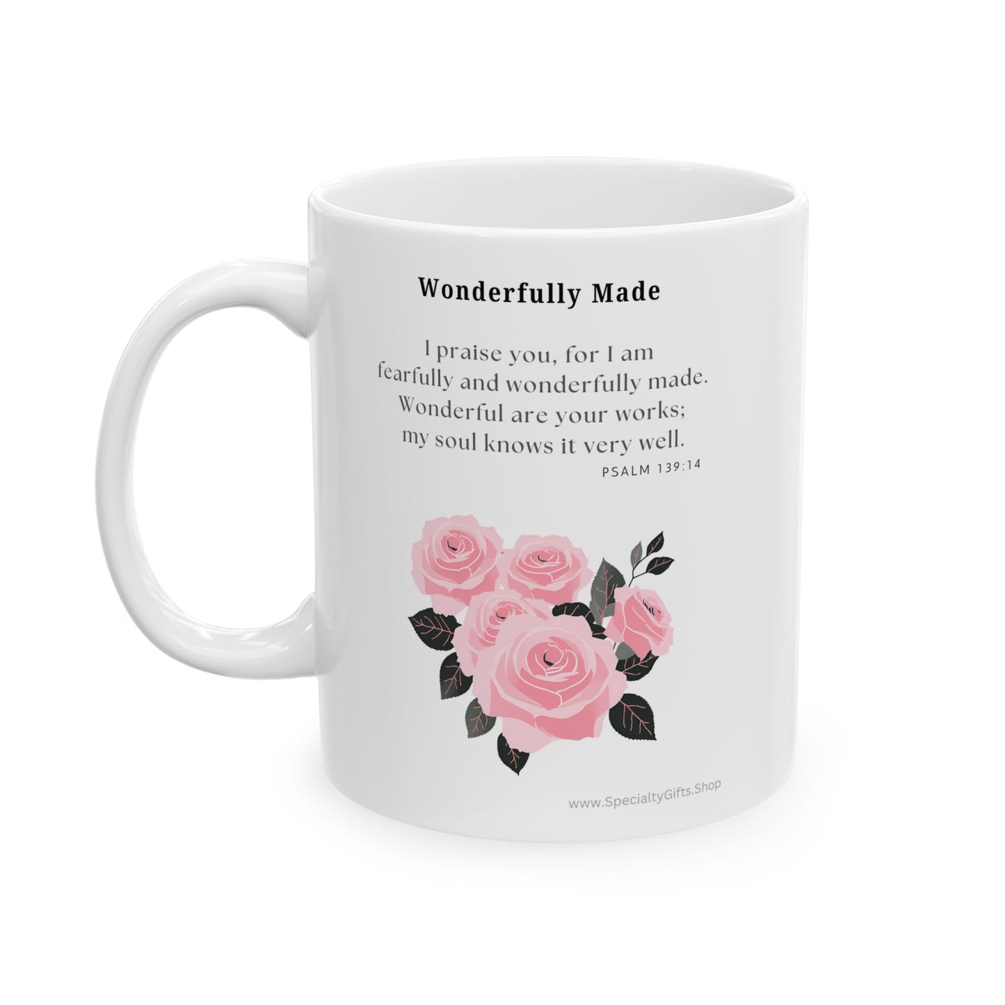 Ceramic Mug, (11oz, 15oz) - Psalm 139:14