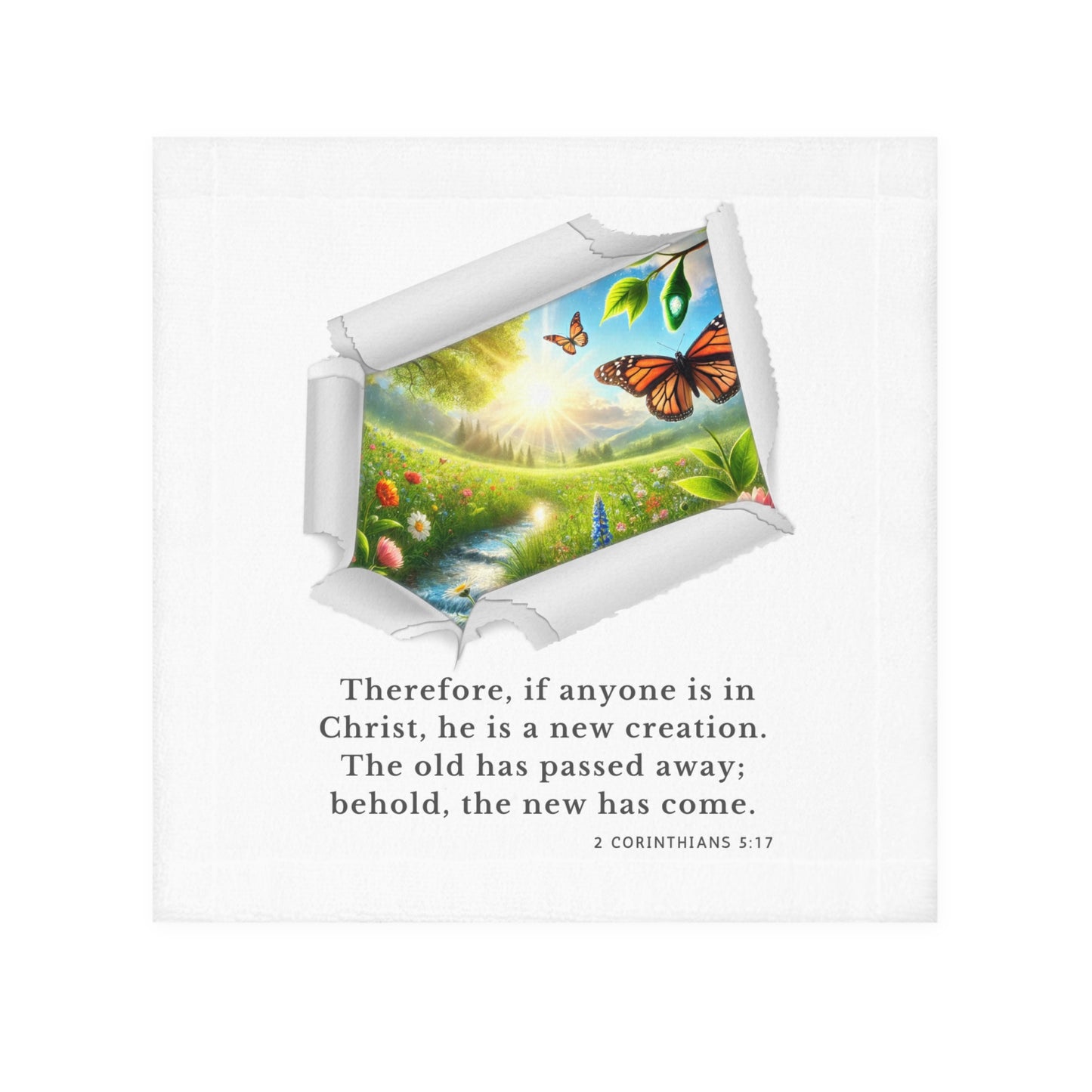 Face Towel - New Creation - 2 Corinthians 5:17