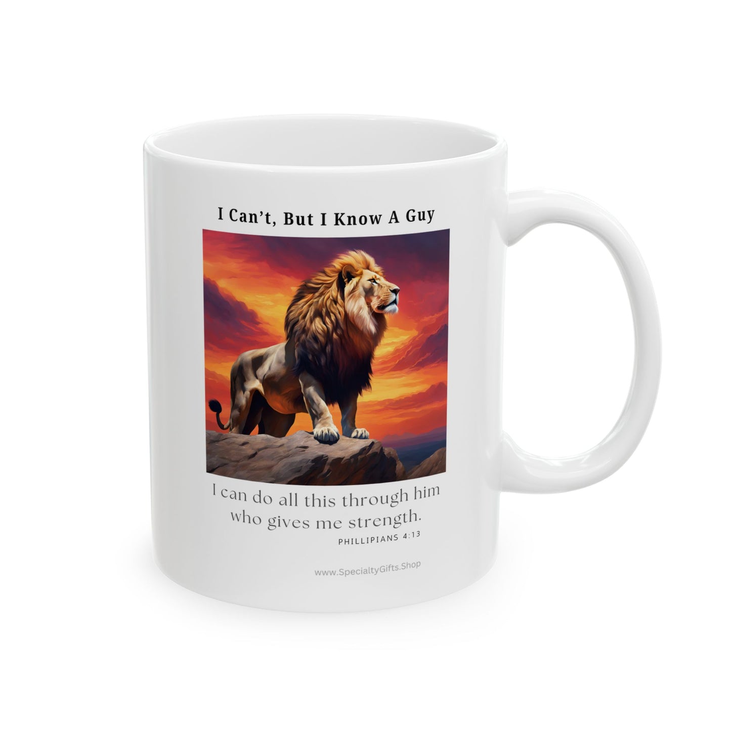 Ceramic Mug, (11oz, 15oz) - Philippians 4:13