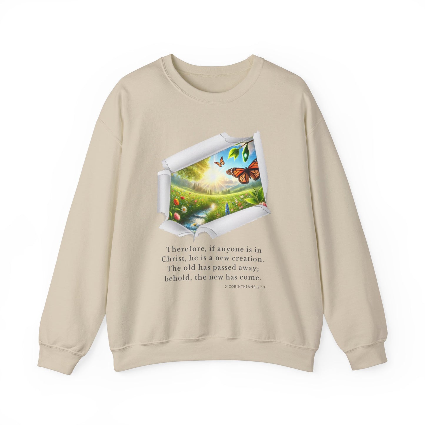 Unisex Heavy Blend™ Crewneck Sweatshirt - New Creation - 2 Corinthians 5:17