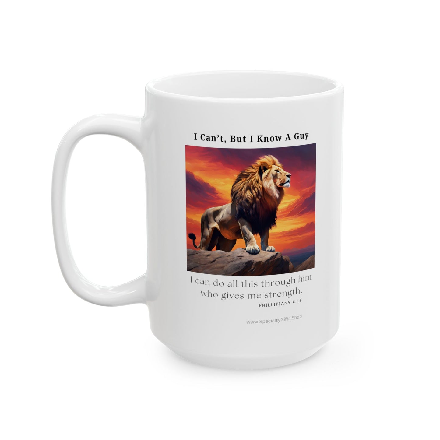 Ceramic Mug, (11oz, 15oz) - Philippians 4:13