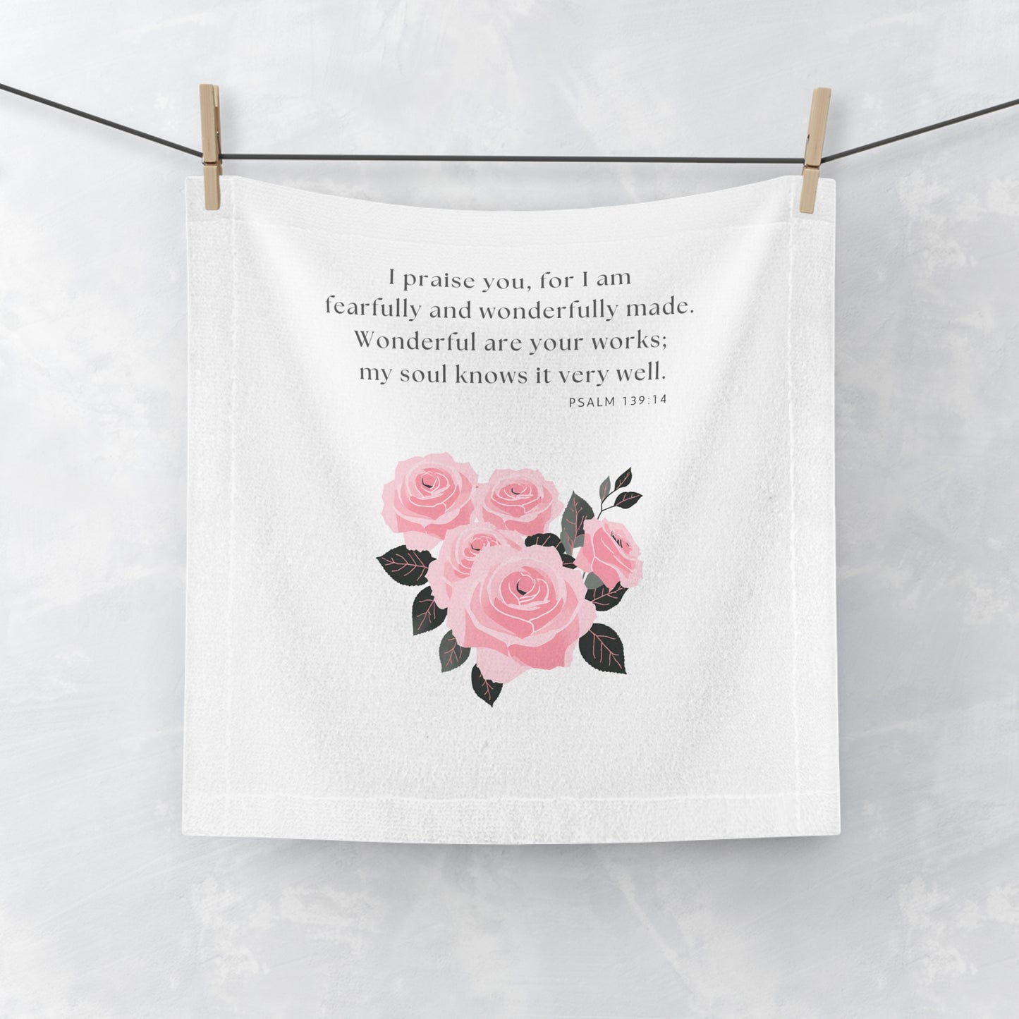 Face Towel - Psalm 139:14