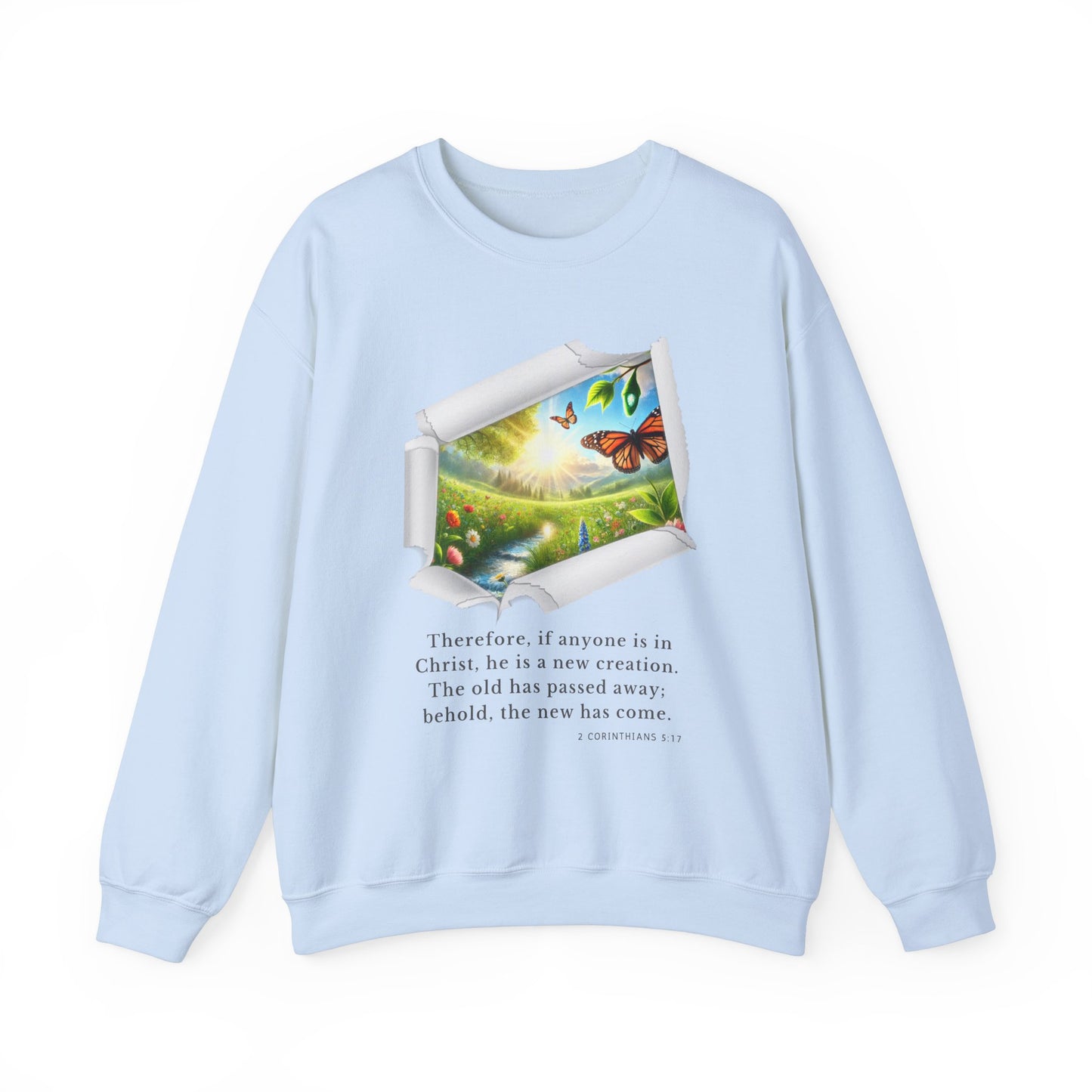 Unisex Heavy Blend™ Crewneck Sweatshirt - New Creation - 2 Corinthians 5:17