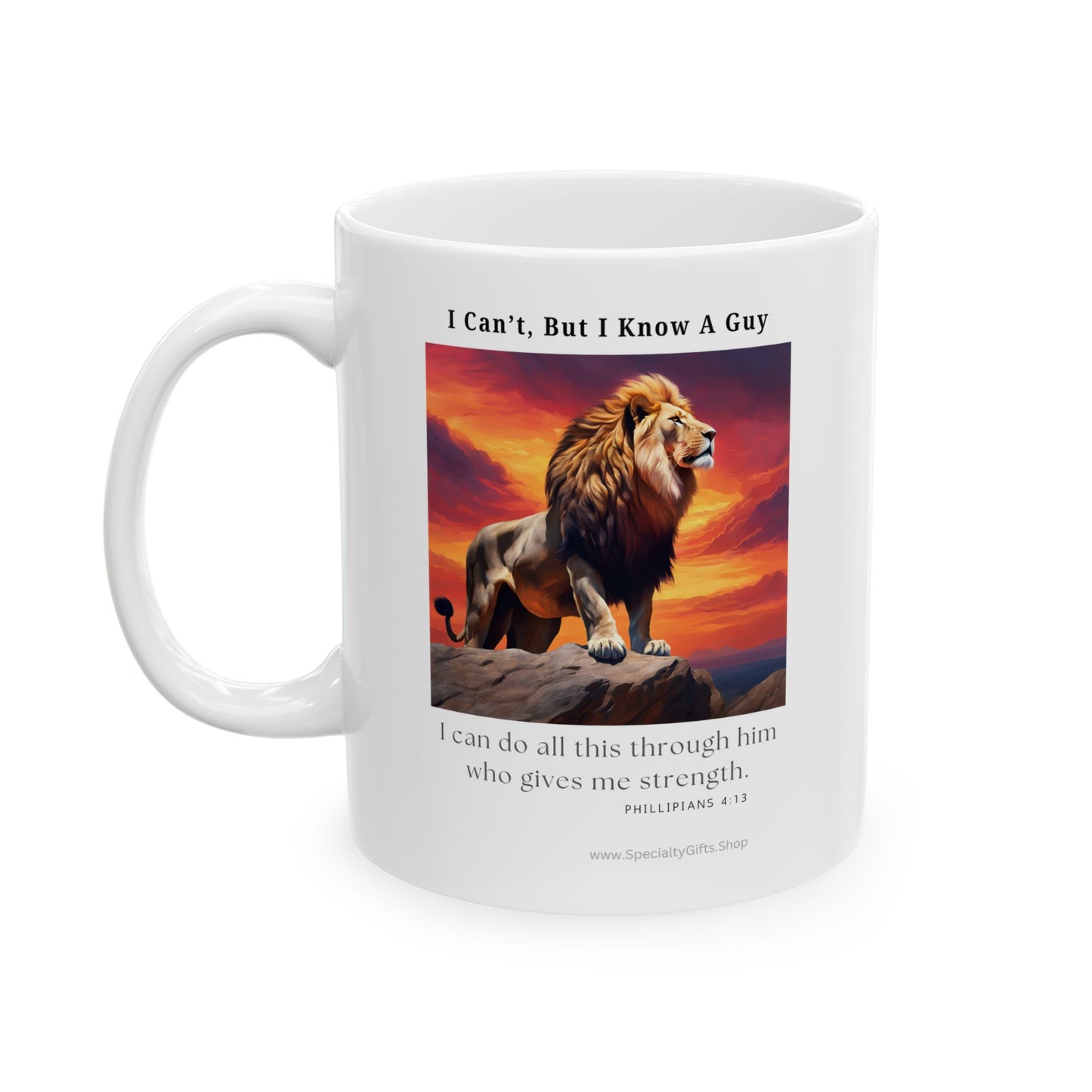 Ceramic Mug, (11oz, 15oz) - Philippians 4:13