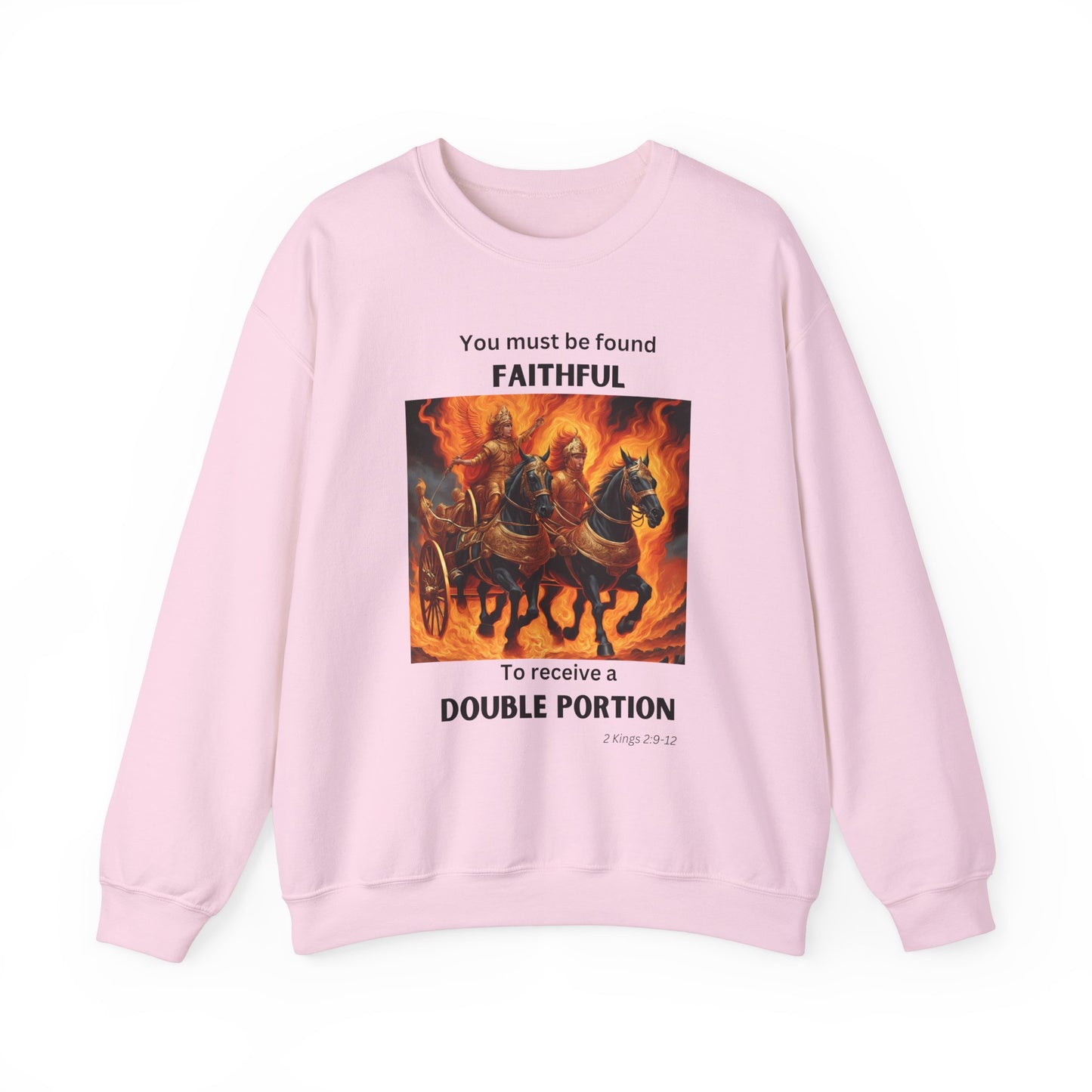 Unisex Heavy Blend™ Crewneck Sweatshirt - Double Portion - 2 Kings 2:9-12