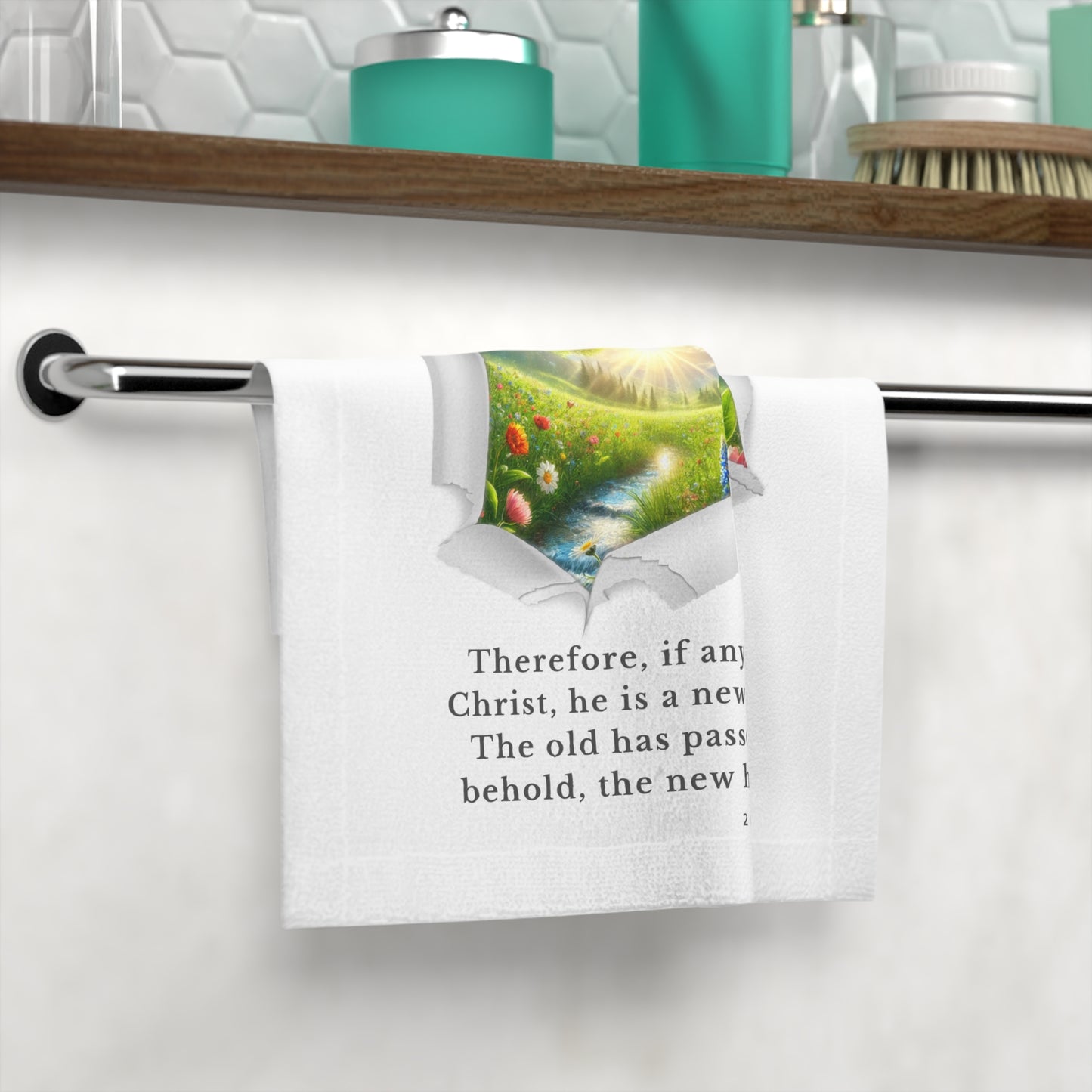 Face Towel - New Creation - 2 Corinthians 5:17