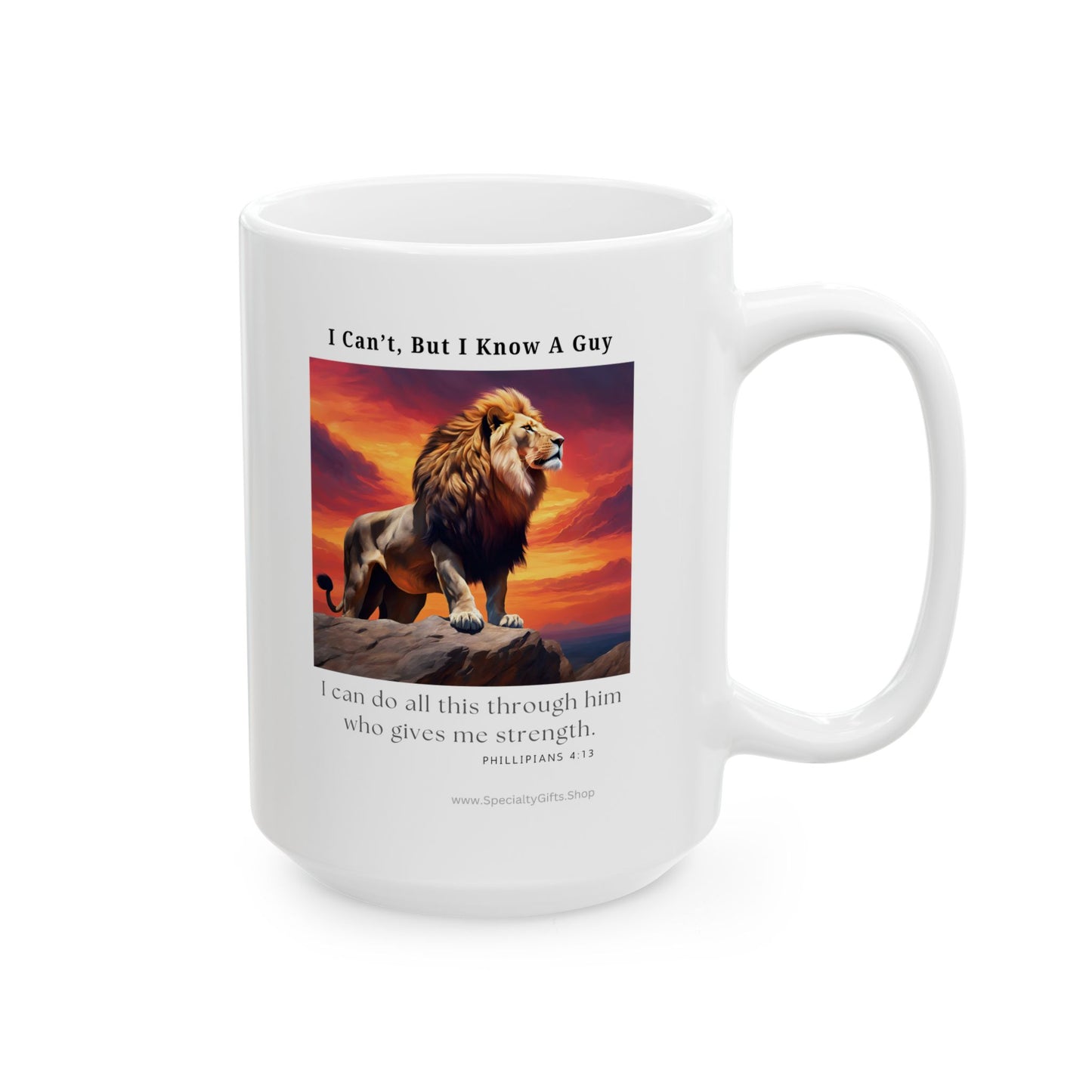 Ceramic Mug, (11oz, 15oz) - Philippians 4:13